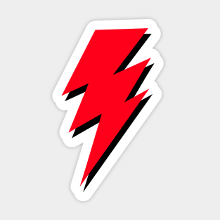 Triple, Red, Lightning Bolt Sticker